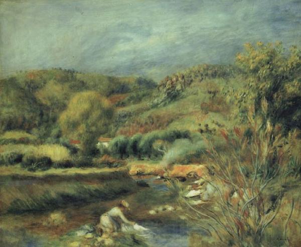 Pierre Renoir The Wasberwoman Germany oil painting art